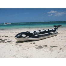 Island Hopper Whale Ride Banana Style Water Sled 6 Passenger in-line - PVC-6-WR - Banana Boats