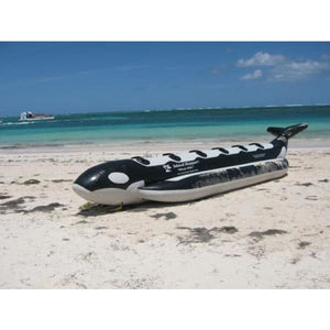 Island Hopper Whale Ride Banana Style Water Sled 6 Passenger in-line - PVC-6-WR - Banana Boats