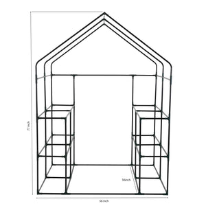 Ogrow Deluxe Walk-In 6 Tier 12 Shelf Portable Greenhouse - Og6868-D - Greenhouses & Accessories