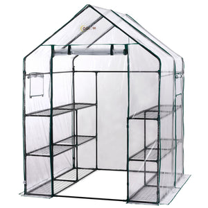 Ogrow Deluxe Walk-In 6 Tier 12 Shelf Portable Greenhouse - Og6868-D - Greenhouses & Accessories