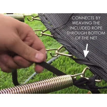 SkyBound 12 Foot Trampoline Net - Fits 12 Foot Frames with 6 Straight Enclosure Poles or 3 Arches - Trampoline Replacements