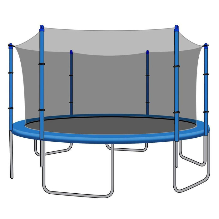 SkyBound Replacement Net for 15ft Trampolines - Fits 6 Straight Poles (Using Bolted Pole Caps) - Trampoline Replacements