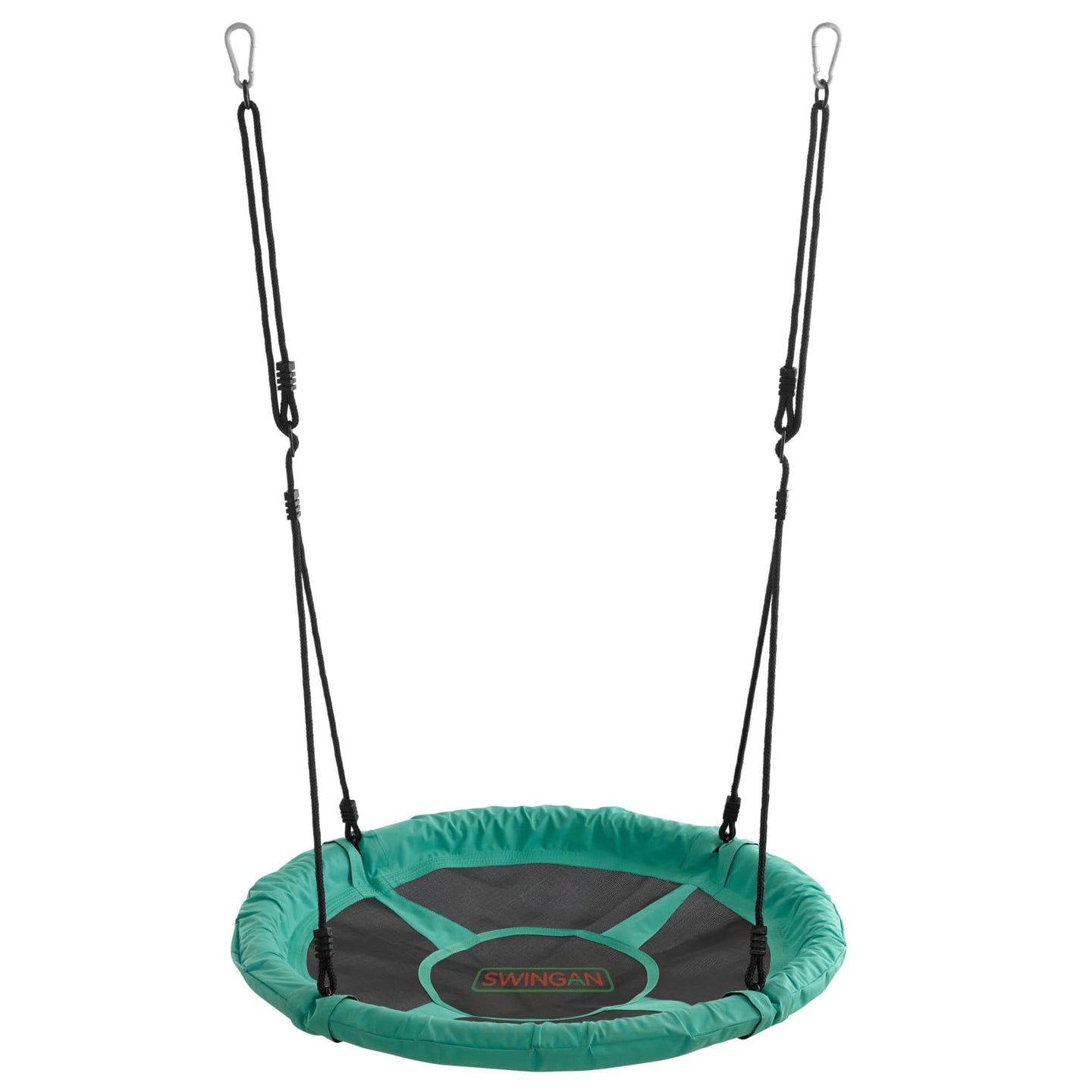 Swingan - 37.5 Super Fun Nest Swing With Adjustable Ropes - Green - Swmsg - Swings & Accessories