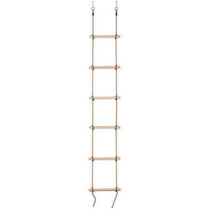 Swingan - 6 Steps Gymnastic Climbing Rope Ladder - Fully Assembled - Sw-Wlr - Swings & Accessories