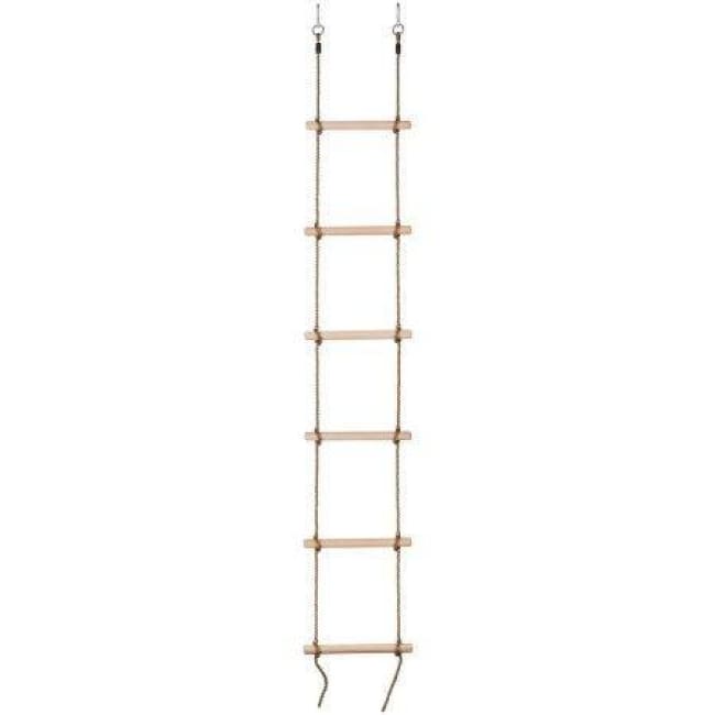 Swingan - 6 Steps Gymnastic Climbing Rope Ladder - Fully Assembled - Sw-Wlr - Swings & Accessories