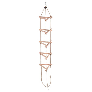 Swingan - 6 Steps Triangle Climbing Rope Ladder - Fully Assembled - Sw-Wlrt - Swings & Accessories