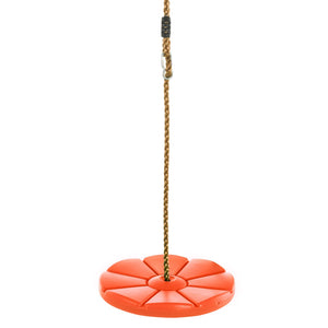Swingan - Cool Disc Swing With Adjustable Rope - Orange - SWDSR-OR - Swings & Accessories