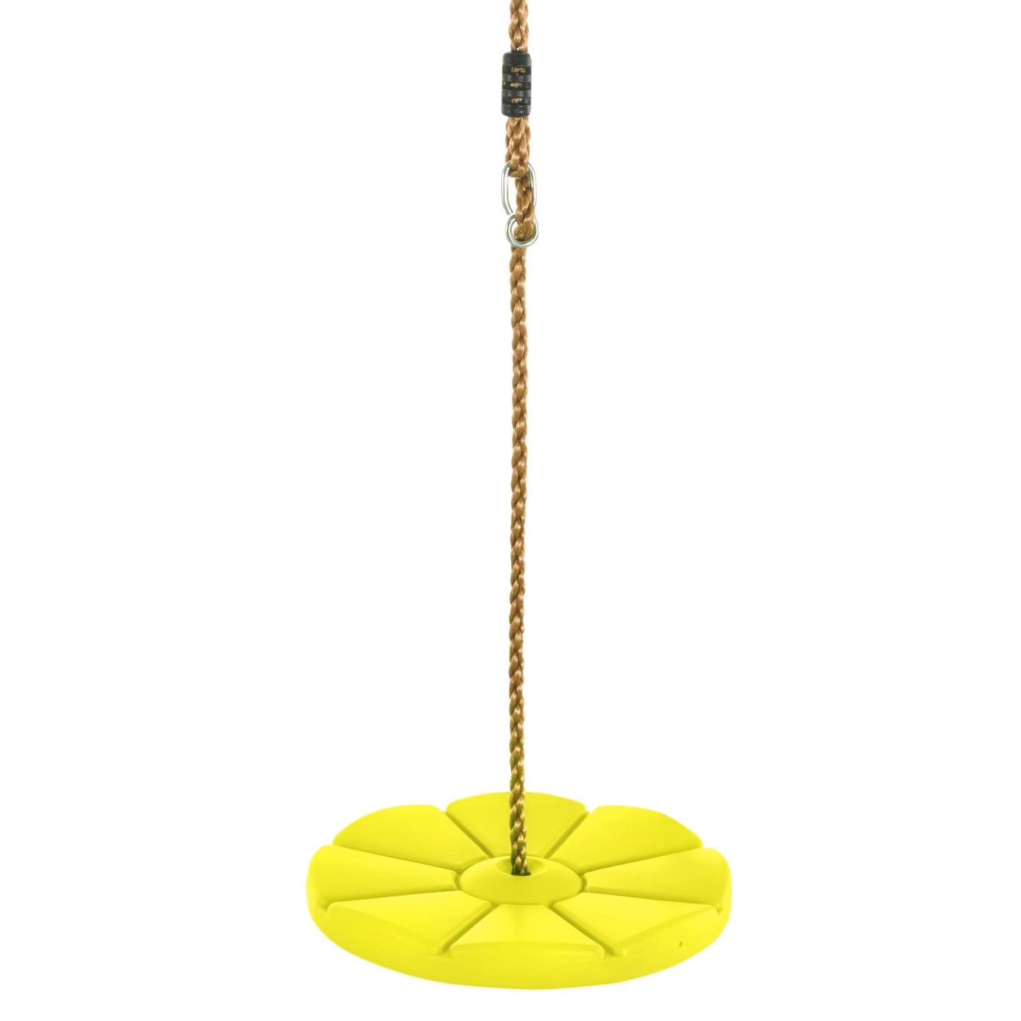 Swingan - Cool Disc Swing With Adjustable Rope - Yellow - SWDSR-YL - Swings & Accessories