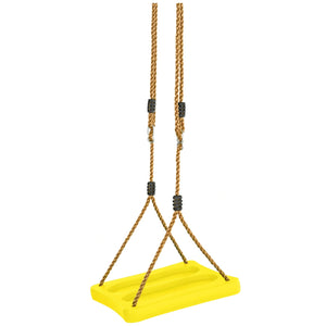 Swingan - One Of A Kind Standing Swing With Adjustable Ropes - Yellow - SWSSR-YL - Swings & Accessories