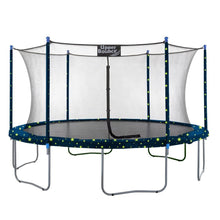 Upper Bounce 16 FT Round Trampoline Set with Safety Enclosure System - Starry Night