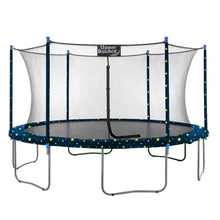 Upper Bounce 16 FT Round Trampoline Set with Safety Enclosure System - Starry Night