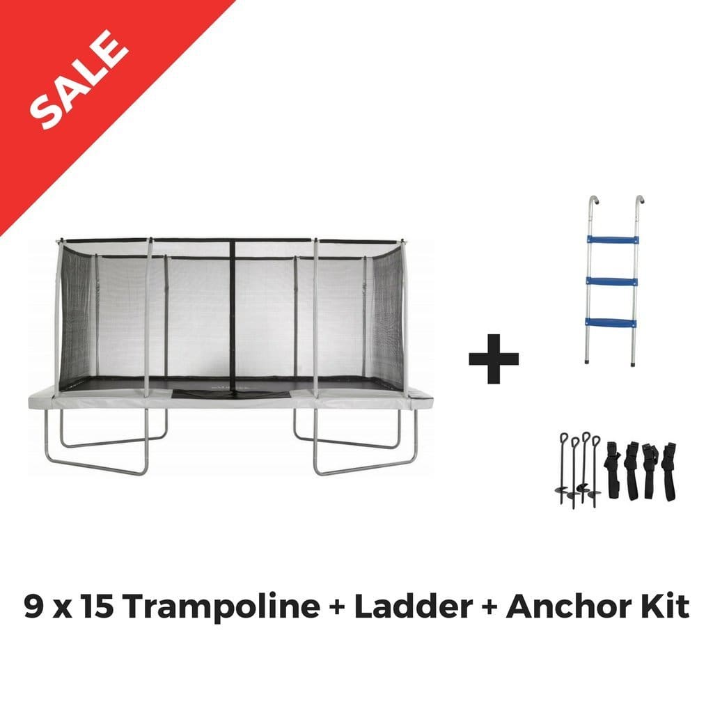 Bouncy Trampolines Upper Bounce Rectangle Trampoline 9 x 15 Mega